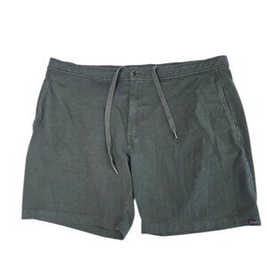 Goodman Brand Cotton Stretch Shorts, Tie Waist, Casual Sweat Short, Green, XXL